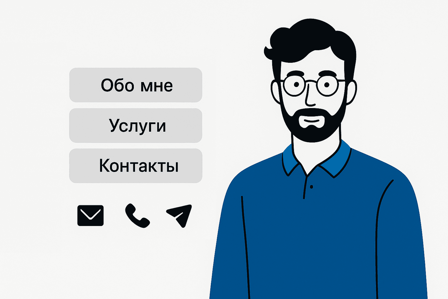 Структура сайта-визитки
